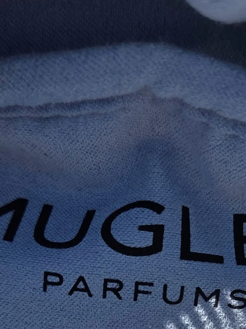 MUGLER Unisex Neoprene-Like Fabric Backpack Black w/Silvertone Accents NWOT